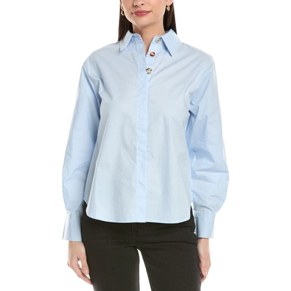 To My Lovers Womens  Button Shirt, Blue